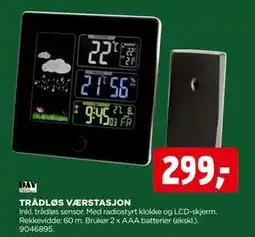 jem & fix TRÅDLØS VÆRSTASJON, NOK 299 tilbud