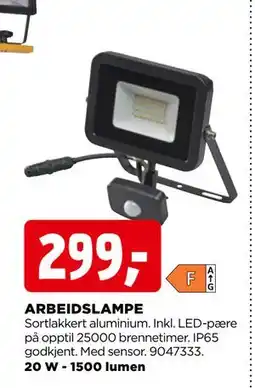 jem & fix ARBEIDSLAMPE, NOK 299 tilbud