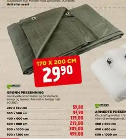 jem & fix GRØNN PRESENNING tilbud