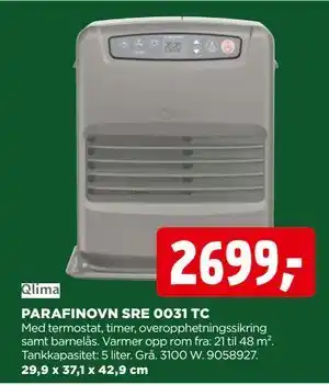 jem & fix PARAFINOVN SRE 0031 TC, NOK 2699 tilbud