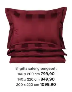 Kid Interiør Birgitta sateng sengesett tilbud