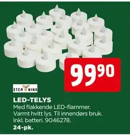 jem & fix LED-TELYS, NOK 99.9 tilbud