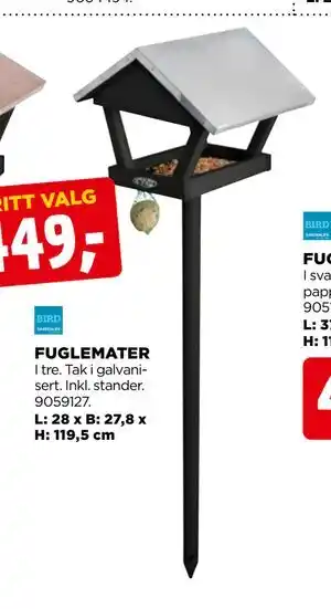 jem & fix FUGLEMATER, NOK 449 tilbud