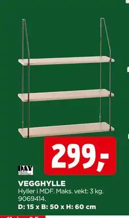 jem & fix VEGGHYLLE, NOK 299 tilbud