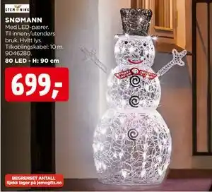 jem & fix SNØMANN, NOK 699 tilbud