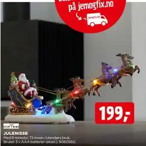jem & fix JULENISSE, NOK 199 tilbud