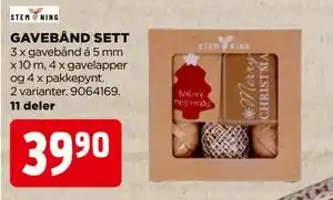 jem & fix GAVEBÅND SETT, NOK 39.9 tilbud
