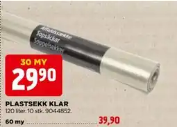 jem & fix PLASTSEKK KLAR, NOK 29.9 tilbud