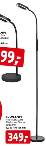 jem & fix GULVLAMPE, NOK 349 tilbud