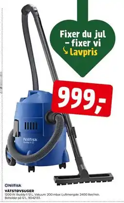 jem & fix VÅTSTØVSUGER, NOK 999 tilbud