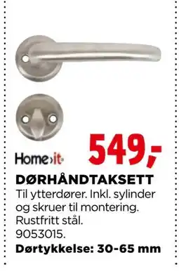 jem & fix DØRHÅNDTAKSETT, NOK 549 tilbud