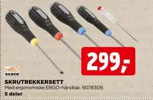 jem & fix SKRUTREKKERSETT, NOK 299 tilbud