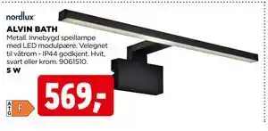 jem & fix ALVIN BATH, NOK 569 tilbud