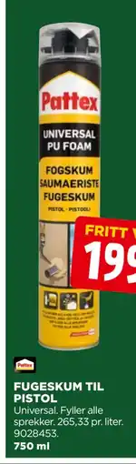 jem & fix FUGESKUM TIL PISTOL, NOK 199 tilbud