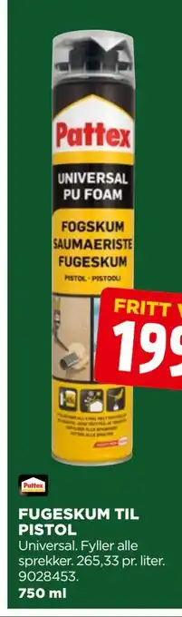 jem & fix FUGESKUM TIL PISTOL, NOK 199 tilbud