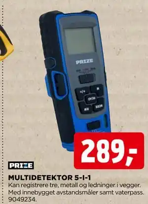 jem & fix MULTIDETEKTOR 5-I-1, NOK 289 tilbud