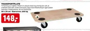 jem & fix TRANSPORTPLATE, NOK 148 tilbud