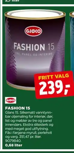 jem & fix FASHION 15, NOK 239 tilbud