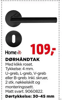 jem & fix DØRHÅNDTAK, NOK 109 tilbud