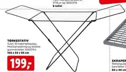 jem & fix TØRKESTATIV, NOK 199 tilbud