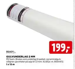 jem & fix GULVUNDERLAG 2 MM, NOK 199 tilbud
