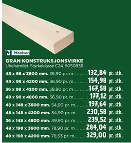jem & fix GRAN KONSTRUKSJONSVIRKE tilbud
