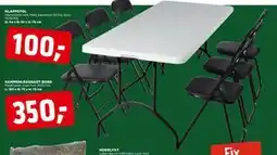 jem & fix KLAPPSTOL, NOK 100 tilbud