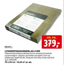 jem & fix LYDDEMPINGSUNDERLAG 4 MM, NOK 379 tilbud