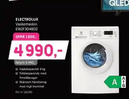 ELON Electrolux vaskemaskin ew2f3048d2 tilbud