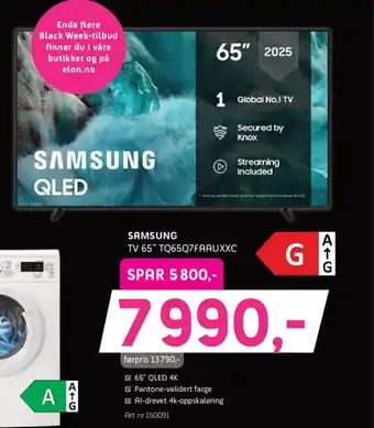 Samsung tv 65" tq65q7faauxxc