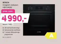 ELON BOSCH Integrert stekeovn HBF134EB2 tilbud