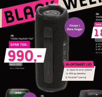 ELON JBL Trådløs høyttaler flip7 tilbud