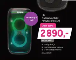 ELON JBL Trådløs høyttaler Partybox Club 120 tilbud