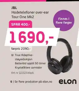 ELON JBL Hodetelefoner over-ear Tour One Mk2 tilbud