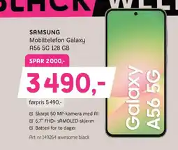 ELON SAMSUNG Mobiltelefon Galaxy A56 5G 128 GB tilbud