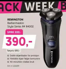 ELON REMINGTON Barbermaskin Style Series R4 R4002 tilbud