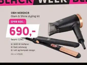 ELON OBH NORDICA Glam & Shine styling kit tilbud