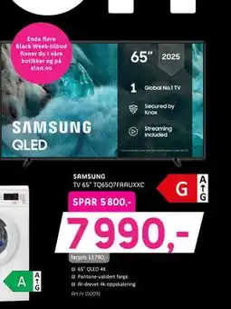 ELON SAMSUNG TV 65” TQ65Q7FAAUXXC, NOK 7990 tilbud
