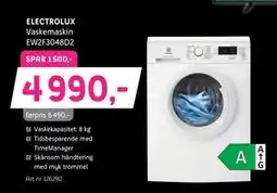 ELON ELECTROLUX Vaskemaskin EW2F3048D2, NOK 4990 tilbud