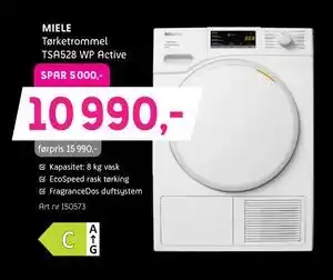 ELON MIELE Tørketrommel, NOK 10990 tilbud