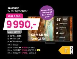 ELON SAMSUNG TV 65” TQ65QN70F, NOK 9990 tilbud