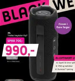 ELON JBL Trådløs høyttaler Flip7, NOK 990 tilbud