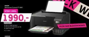 ELON EPSON. Blekkskriver Ecotank ET-2860., NOK 1990 tilbud