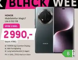 ELON HONOR Mobiltelefon Magic7 Lite 8 512 GB., NOK 2990 tilbud