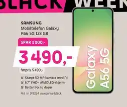 ELON SAMSUNG Mobiltelefon Galaxy A56 5G 128 GB., NOK 3490 tilbud