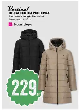 Sport Outlet Vertical DŁUGA KURTKA PUCHOWA Amazaka Jr. Long Puffer Jacket tilbud
