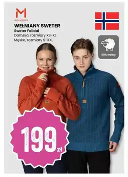 Sport Outlet Wełniany sweter sweter folldal tilbud