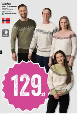 Sport Outlet Vikafjel sweter wełniany breidalen tilbud
