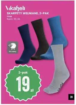 Sport Outlet Vikafjeli skarpety wełniane, 2-pak tilbud