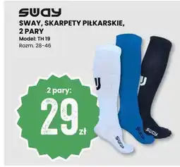 Sport Outlet Sway, skarpety piłkarskie, 2 pary tilbud
